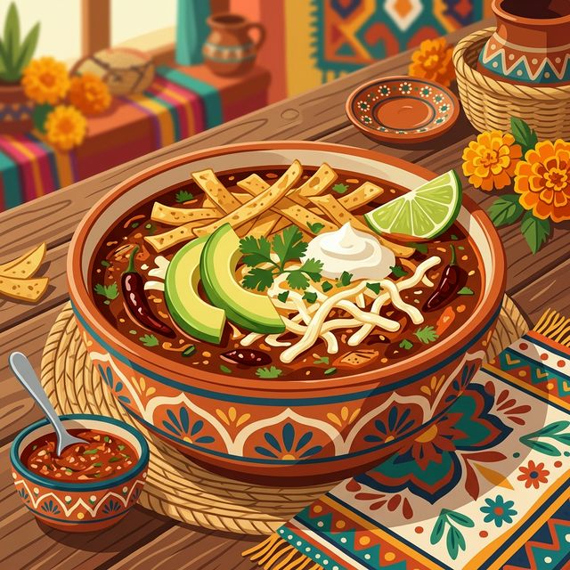 Sopa Azteca de la Casa