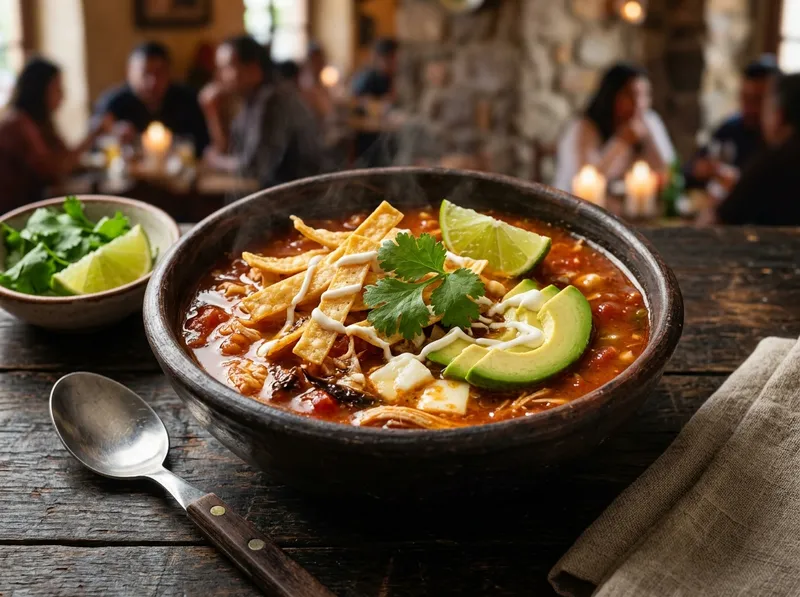 Sopa Azteca Tradicional