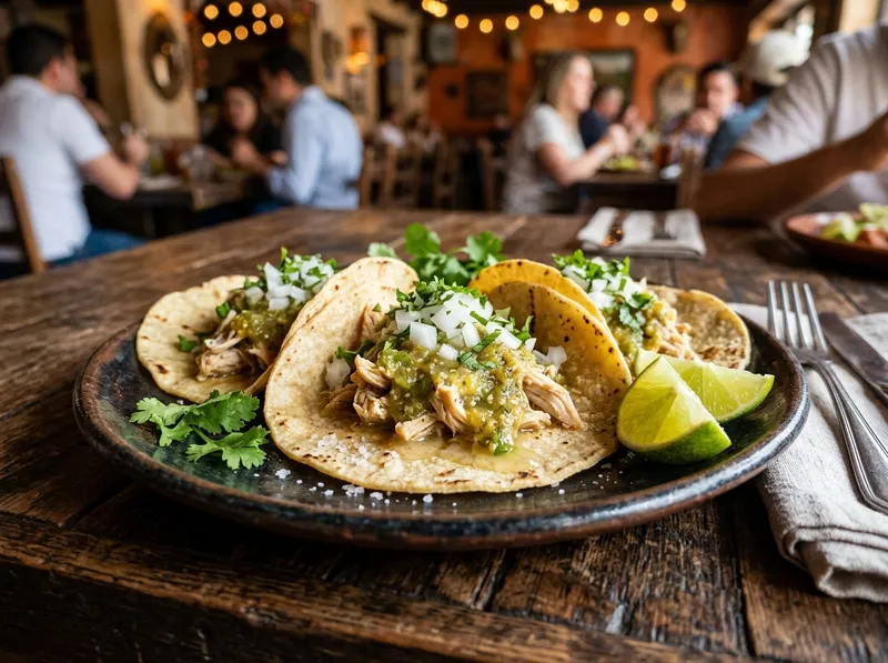 Tacos de Pollo en Salsa Verde (3)